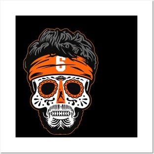 Baker Mayfield Sugar Skull Posters and Art